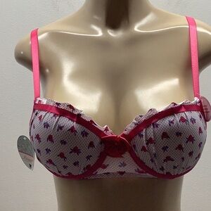 Massam Size Medium Floral Padded Underwire Bra. Made in Brazil. New with Tags